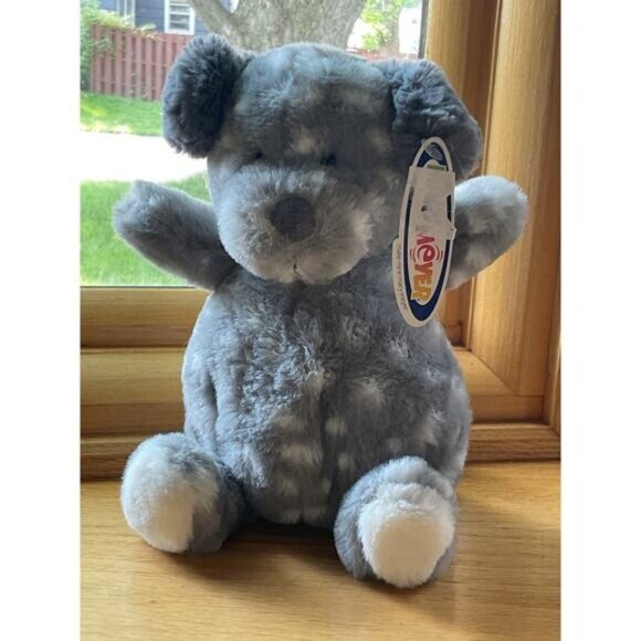 Mary Meyer Plush Stuffed Teddy Bear Gray Spotted - Picture 1 of 4